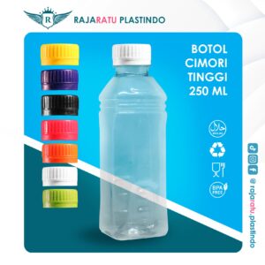 Botol Cimori Tinggi 250 ml + Setcap Putih