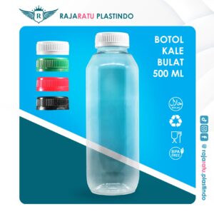 Botol Kale 500 ml Bulat + Setcap Putih