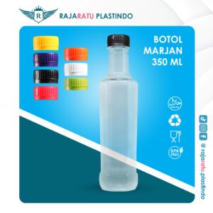 Botol Marjan 350 ml + Setcap Hitam